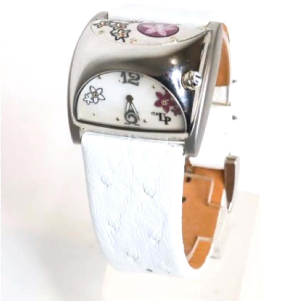 🎁🥂NIB Ladies Italy LP Lucienne Picard Stratosphere Diamond Crystal Watch PSD204